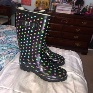 Polka Dot Rain Boots